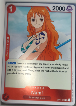 One Piece Nami OP01-016 Trading Card Game CCG TCG - Image 1