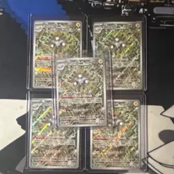 Pokemon TCG surging speaks promo Holo Cards Lot 5x English Collectible Card Game - Image 1