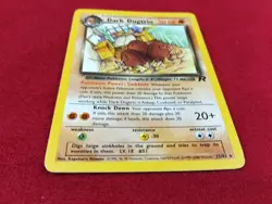 2000 Pokemon TCG Team Rocket Dark Dugtrio 23/82 Non Holo Rare Card Vintage LP - Image 2