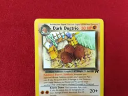 2000 Pokemon TCG Team Rocket Dark Dugtrio 23/82 Non Holo Rare Card Vintage LP - Image 3