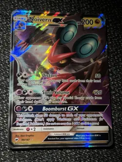Pokemon TCG Noivern GX Holo Ultra Rare Card Burning Shadows 99/147 NM Condition - Image 2