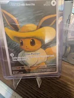 Eevee with Straw Hat Pokemon x Van Gogh Black Star Promo ACG Art Card - NM - Image 1