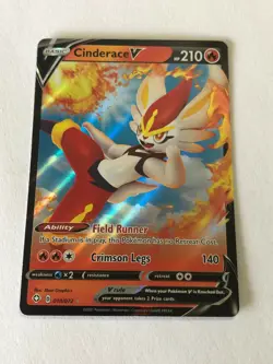 Pokemon Card Shining Fates Cinderace V 018/073 Near Mint - Image 1