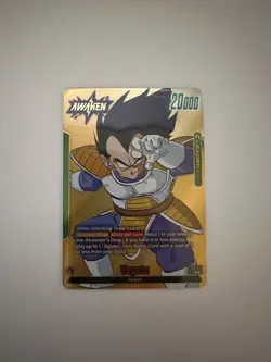 Vegeta FB04-051 Leader Gold Manga Booster 01 Dragon Ball Card English Fusion Wor - Image 1