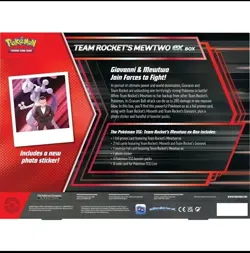 Pokemon TCG Cards Team Rocket's Mewtwo Ex Box New Sealed SHIPPED ASAP - Image 2