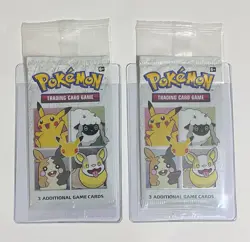 Pokemon 25th Anniversary 3-card Booster Packs General Mills (2) TCG - Sealed - Image 1