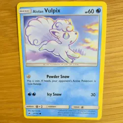 ALOLAN VULPIX 27/147 POKEMON CARD (BURNING SHADOWS SET) - Image 1