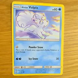 ALOLAN VULPIX 27/147 POKEMON CARD (BURNING SHADOWS SET) - Image 3