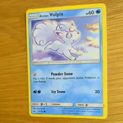 ALOLAN VULPIX 27/147 POKEMON CARD (BURNING SHADOWS SET) - Image 4