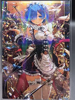 Rem Re Zero Anime Waifu Card Doujin ACG Goddess Holo - Image 1