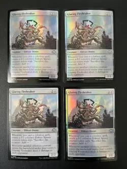 MTG- Glaring Fleshraker x4 - MH3 (Three are FOIL) - Image 1