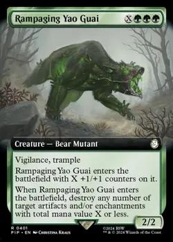 MTG - Rampaging Yao Guai (Extended) - Fallout - X1 - (NM) - - Image 1