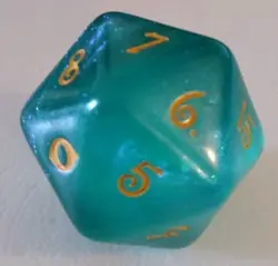 MTG Lorwyn Eclipsed Oversized D20 spindown life counter dice - Image 1