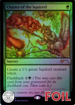 MTG Chatter of the Squirrel (195) | NM Foil | Secret Lair Squirrels {SLD} - Image 1