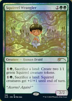MTG Squirrel Wrangler - Foil, Secret Lair Drop Series, Lightly Played, English - Image 1