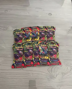 Lot Of 10 - Pokemon TCG Phantasmal Flames Sleeved Booster Packs Pokemon Sealed - Image 1