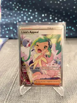 Pokemon Lisia’s Appeal 246/191 SV: Surging Sparks Holo Trainer - Image 1