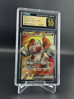 Regirock ex Holo 214/182 2025 Pokemon: Destined Rivals CGC 10 Pristine BL - Image 1