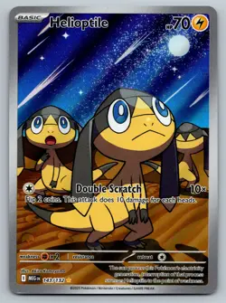 Helioptile 143/132 IR Illustration Rare Mega Evolutions Pokemon TCG NM - Image 1