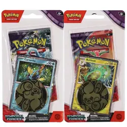 Pokemon Temporal Forces Checklane Blister Set of 2 (Carvanha/Bellibolt) - Image 1