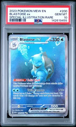 2023 POKEMON 151 200 BLASTOISE EX SPECIAL ILLUSTRATION RARE PSA 10 GEM MINT - Image 1