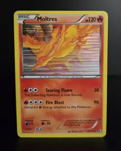 Pokemon TCG - MOLTRES - 22/113 - HOLO - RARE - BW LEGENDARY TREASURES 2013 - MP - Image 1