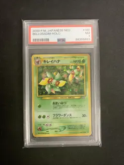 PSA 7 BELLOSSOM 2000 Pokemon Japanese Neo #182 HOLO - Image 1
