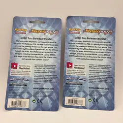 2X Pokemon TCG XY Breakpoint Packs w/ Promo Coin SEALED - Image 3
