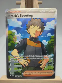 Pokemon TCG Brock's Scouting 179/159 Full Art Ultra Rare Journey Together NM/M - Image 1