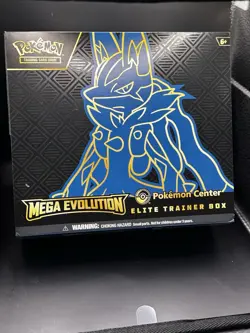 Pokemon TCG Mega Evolution Pokemon Center Elite Trainer Box ETB - Opened Box - Image 1