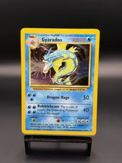 Pokemon Gyarados Base Set 6/102 Holo Unlimited Rare LP/MP - Image 1