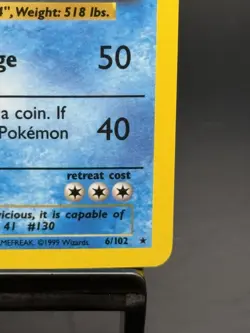 Pokemon Gyarados Base Set 6/102 Holo Unlimited Rare LP/MP - Image 4