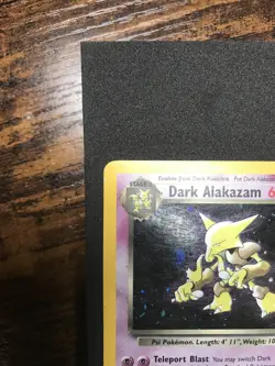 Dark Alakazam 1/82 Holo Rare Unlimited Team Rocket Pokemon w/ Swirl - MP - Image 4