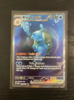 Blastoise EX SIR Pokemon Scarlet Violet 151 200/165 Full Art Holo NM - Image 1