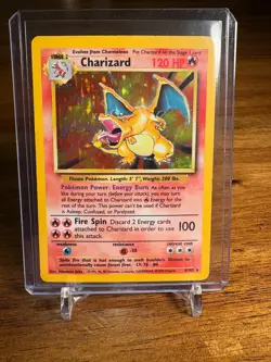 Charizard 4/102 Base Set Holo Pokemon TCG LP/MP - Image 1