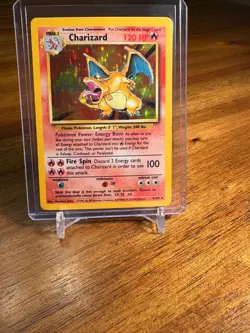 Charizard 4/102 Base Set Holo Pokemon TCG LP/MP - Image 2