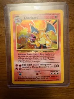 Charizard 4/102 Base Set Holo Pokemon TCG LP/MP - Image 5