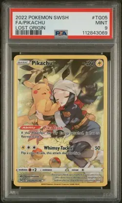 Pokemon Pikachu PSA9 Lost Origin LOR TG05 2022 Englisch ILLUSTRATION RARE - Image 1