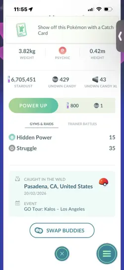 Pokemon Go Shiny Unown Z - Image 2