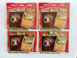 4 x Pokemon TCG Ascended Heroes 3 Pack Blister Tech Sticker Charmander Sealed - Image 1