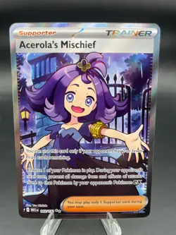 Acerola's Mischief - 165/132 165/132 Pokemon Ultra Rare ME01: Mega Evolution Car - Image 1