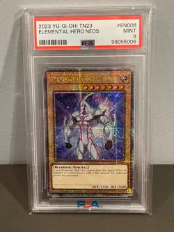 2023 YU-GI-OH ELEMENTAL HERO NEOS Quarter Century Secret Rare PSA 9 - Image 2