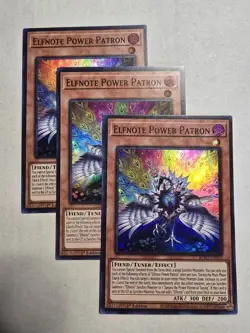 3x Elfnote Power Patron 1st Edition Super Rare BPRO-EN013 Yu-Gi-Oh! - Image 1