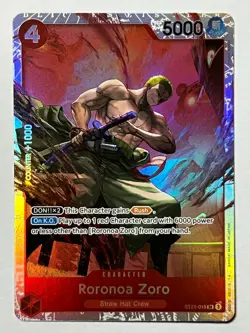 Roronoa Zoro ST21-015 Foil SR Gear 5 EX Starter Deck 21 - Image 1