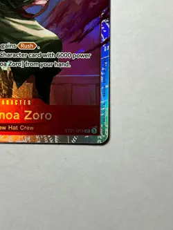 Roronoa Zoro ST21-015 Foil SR Gear 5 EX Starter Deck 21 - Image 5