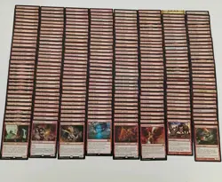250 Magic the Gathering Red Rare/Mythic Mix Card Lot.. - Image 1