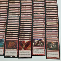 250 Magic the Gathering Red Rare/Mythic Mix Card Lot.. - Image 5