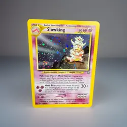 SLOWKING 14/111 SWIRL HOLO RARE NEO GENSIS 1999 POKEMON CARD PC-110 NM/LP - Image 1