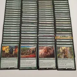 160 Magic the Gathering Green Rare/Mythic Mix Card Lot.. - Image 4