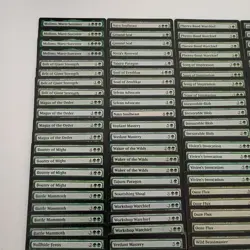 160 Magic the Gathering Green Rare/Mythic Mix Card Lot.. - Image 5